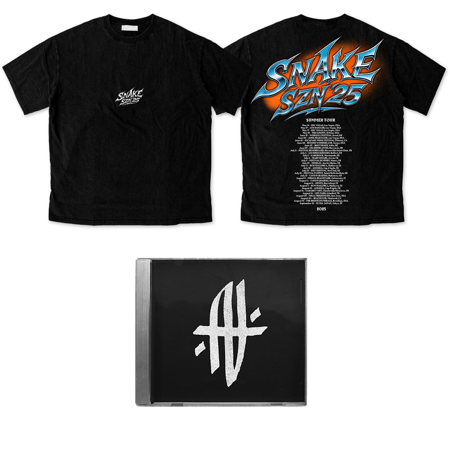 PACK CD + T-SHIRT SNAKE SZN 25